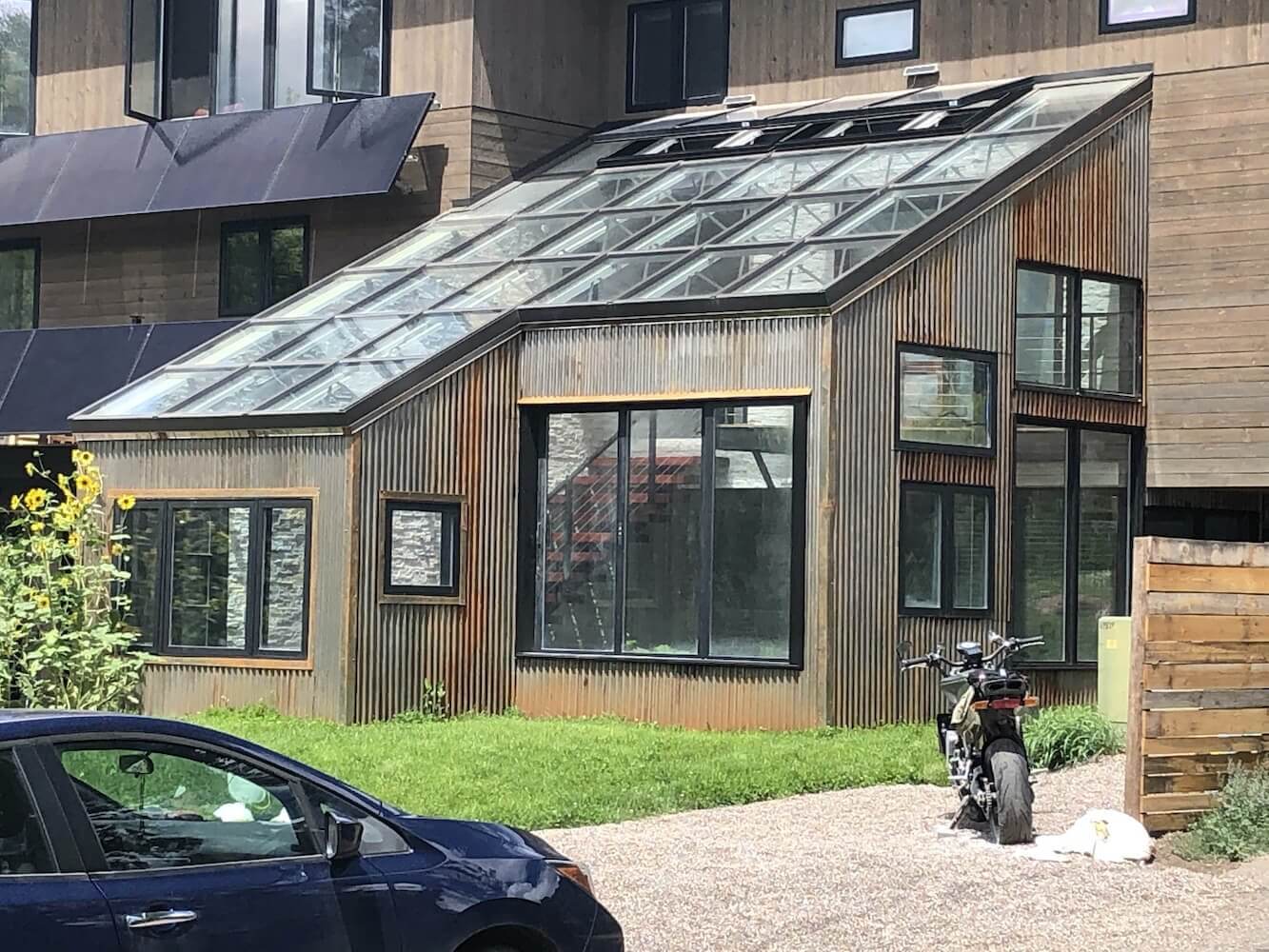 Custom home attached — Passive Solar Greenhouse