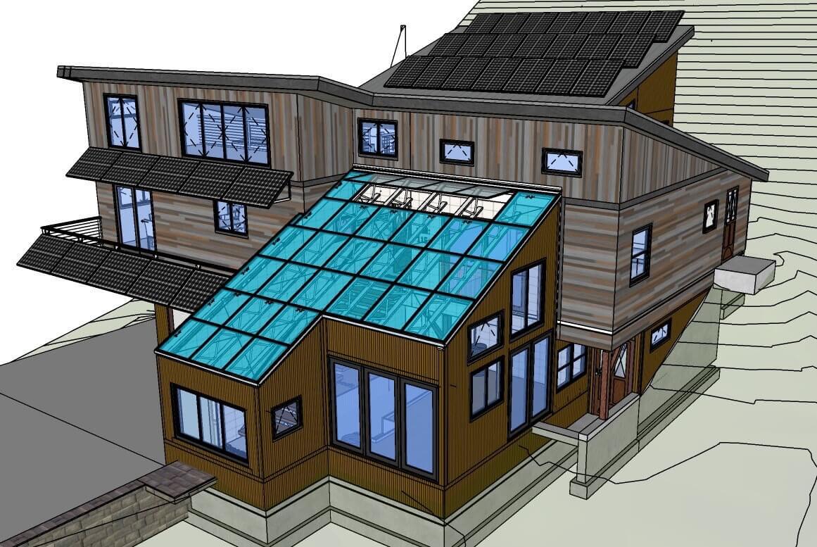 Climate battery greenhouse design